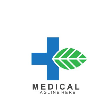 Sağlık logosu tasarımı. Tıbbi Haç logosu.