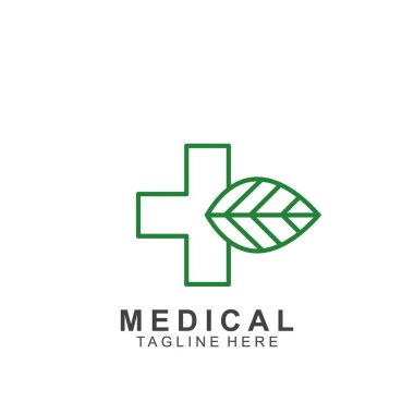 Sağlık logosu tasarımı. Tıbbi Haç logosu.