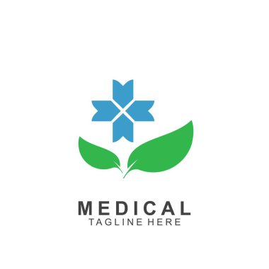 Sağlık logosu tasarımı. Tıbbi Haç logosu.