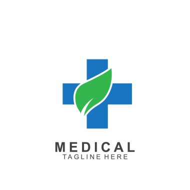Sağlık logosu tasarımı. Tıbbi Haç logosu.