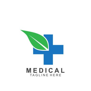 Sağlık logosu tasarımı. Tıbbi Haç logosu.