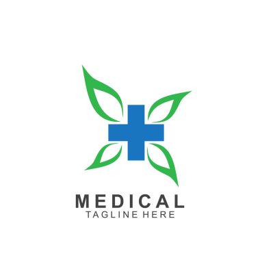 Sağlık logosu tasarımı. Tıbbi Haç logosu.