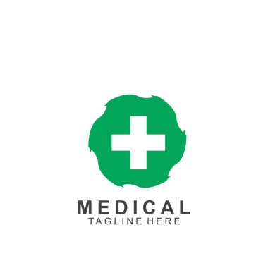Sağlık logosu tasarımı. Tıbbi Haç logosu.