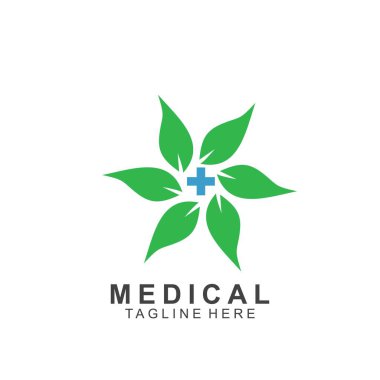 Sağlık logosu tasarımı. Tıbbi Haç logosu.