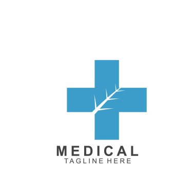 Sağlık logosu tasarımı. Tıbbi Haç logosu.