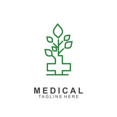 Sağlık logosu tasarımı. Tıbbi Haç logosu.