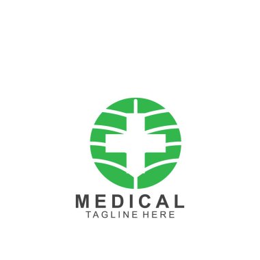 Sağlık logosu tasarımı. Tıbbi Haç logosu.