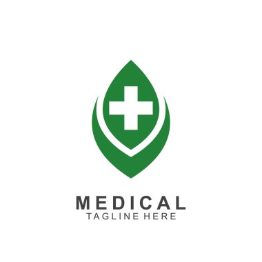 Sağlık logosu tasarımı. Tıbbi Haç logosu.