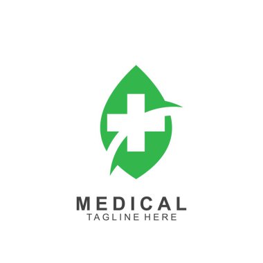 Sağlık logosu tasarımı. Tıbbi Haç logosu.