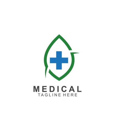 Sağlık logosu tasarımı. Tıbbi Haç logosu.