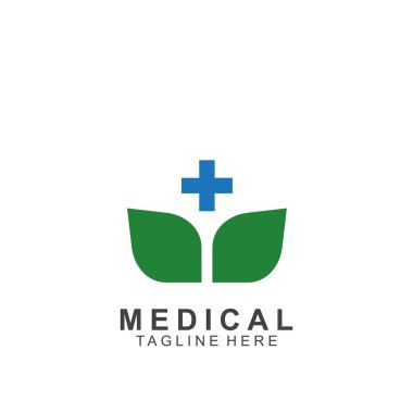 Sağlık logosu tasarımı. Tıbbi Haç logosu.