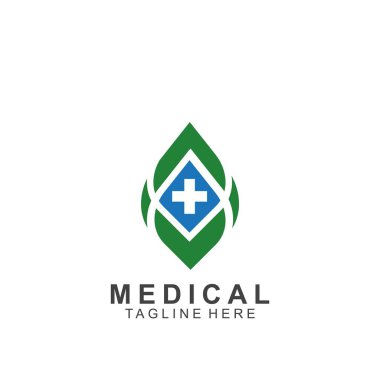 Sağlık logosu tasarımı. Tıbbi Haç logosu.
