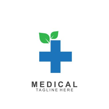 Sağlık logosu tasarımı. Tıbbi Haç logosu.