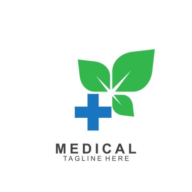 Sağlık logosu tasarımı. Tıbbi Haç logosu.