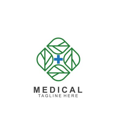 Sağlık logosu tasarımı. Tıbbi Haç logosu.