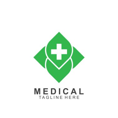 Sağlık logosu tasarımı. Tıbbi Haç logosu.