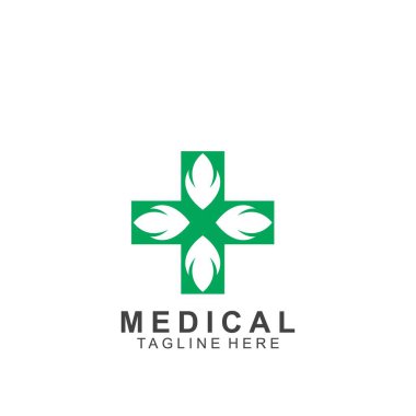 Sağlık logosu tasarımı. Tıbbi Haç logosu.