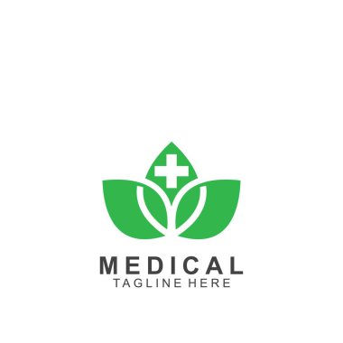 Sağlık logosu tasarımı. Tıbbi Haç logosu.