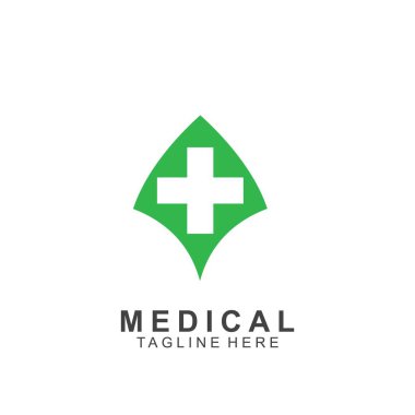 Sağlık logosu tasarımı. Tıbbi Haç logosu.
