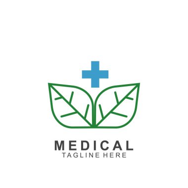 Sağlık logosu tasarımı. Tıbbi Haç logosu.