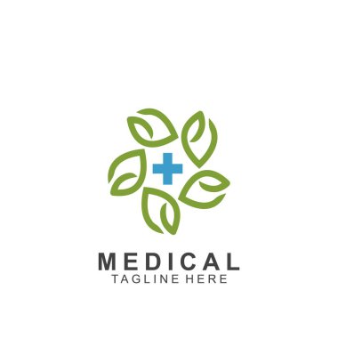 Sağlık logosu tasarımı. Tıbbi Haç logosu.