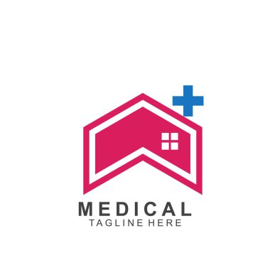 Sağlık logosu tasarımı. Tıbbi Haç logosu.