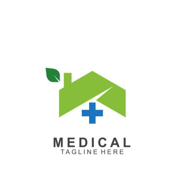 Sağlık logosu tasarımı. Tıbbi Haç logosu.