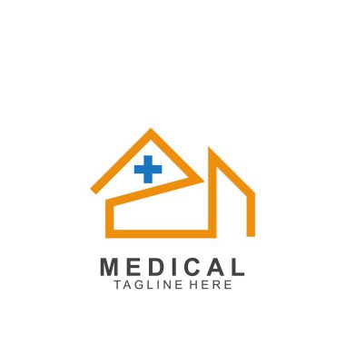 Sağlık logosu tasarımı. Tıbbi Haç logosu.