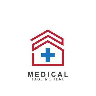 Sağlık logosu tasarımı. Tıbbi Haç logosu.