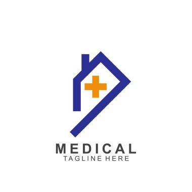 Sağlık logosu tasarımı. Tıbbi Haç logosu.