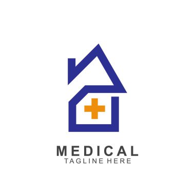 Sağlık logosu tasarımı. Tıbbi Haç logosu.