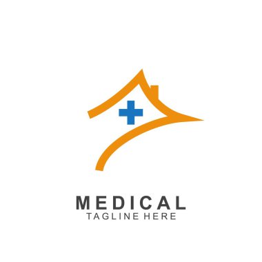 Sağlık logosu tasarımı. Tıbbi Haç logosu.