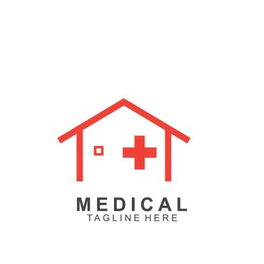 Sağlık logosu tasarımı. Tıbbi Haç logosu.