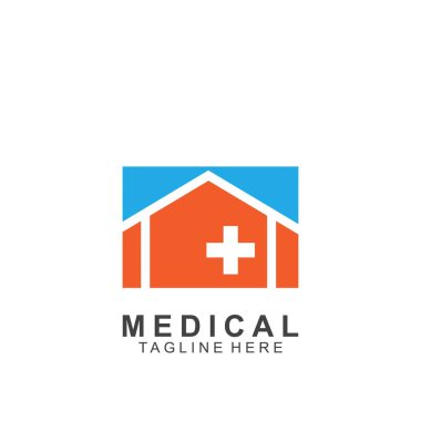 Sağlık logosu tasarımı. Tıbbi Haç logosu.