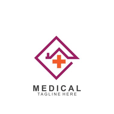 Sağlık logosu tasarımı. Tıbbi Haç logosu.