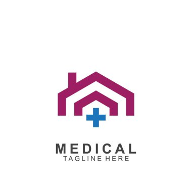 Sağlık logosu tasarımı. Tıbbi Haç logosu.