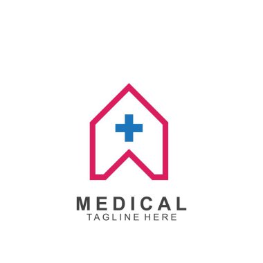 Sağlık logosu tasarımı. Tıbbi Haç logosu.