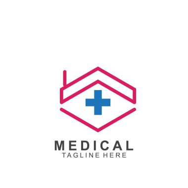 Sağlık logosu tasarımı. Tıbbi Haç logosu.