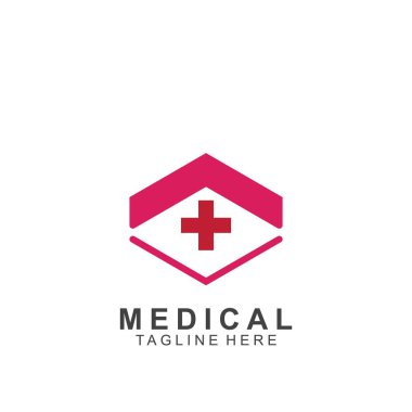 Sağlık logosu tasarımı. Tıbbi Haç logosu.