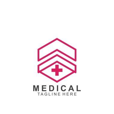 Sağlık logosu tasarımı. Tıbbi Haç logosu.