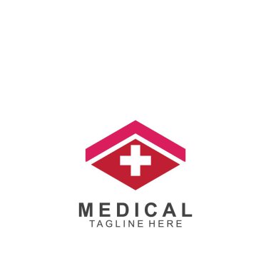 Sağlık logosu tasarımı. Tıbbi Haç logosu.