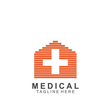 Sağlık logosu tasarımı. Tıbbi Haç logosu.