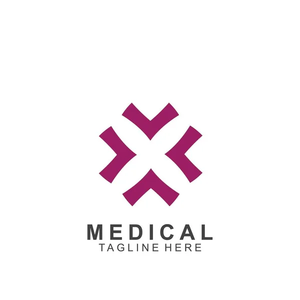 Template Design Medical Cross — 스톡 벡터