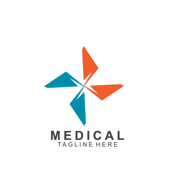 Template Design Medical Cross — 스톡 벡터