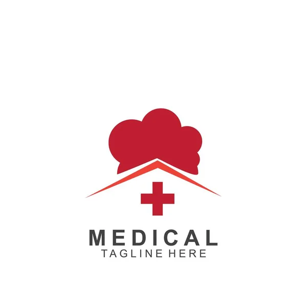 Gezondheid Logo Template Ontwerp Medical Cross Logo Rechtenvrije Stockvectors