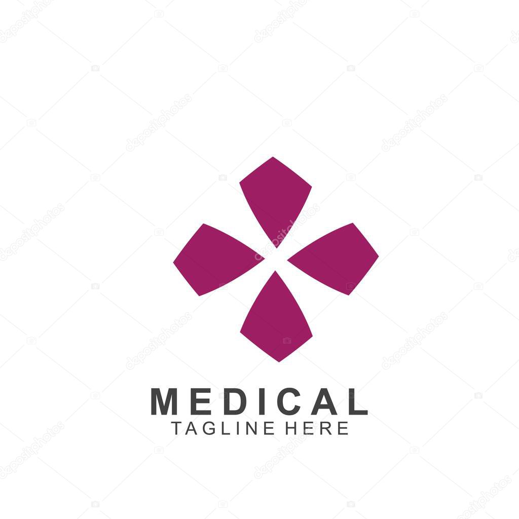 Health logo template design.Medical Cross logo