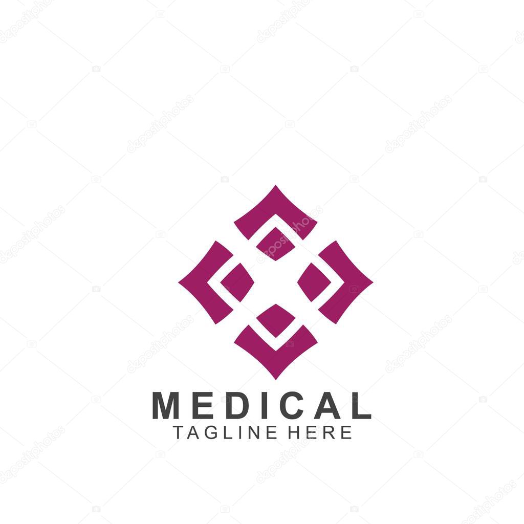 Health logo template design.Medical Cross logo