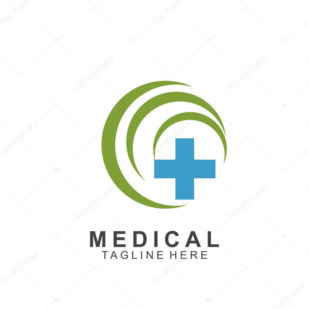 Health logo template design.Medical Cross logo