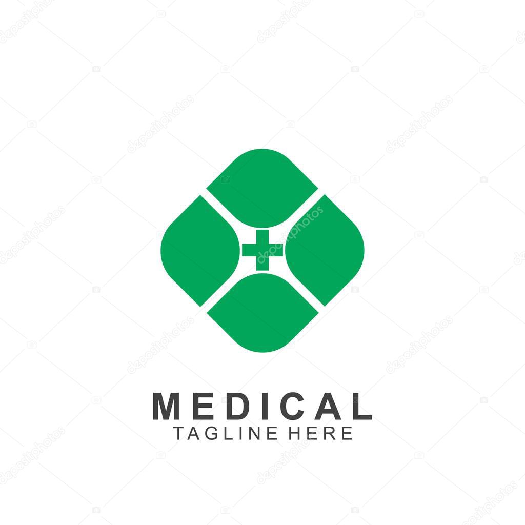 Health logo template design.Medical Cross logo