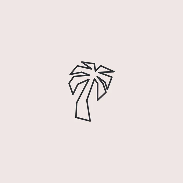 Premium Palm Logo Design Abstraktes Symbol Palmvektor Illustration — Stockvektor